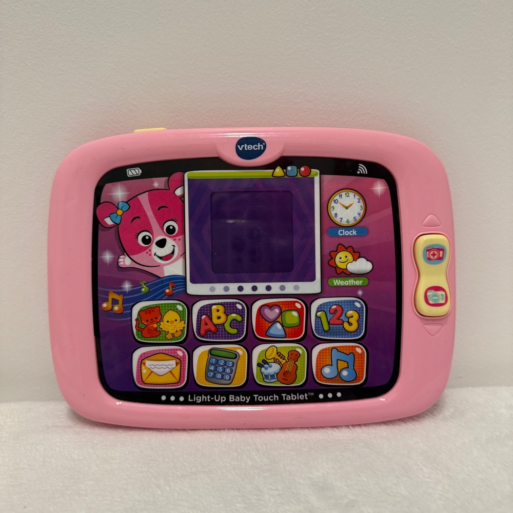 VTech Pink Light‎ Up Baby Touch Tablet Learning Toy Toddler Educational ABC